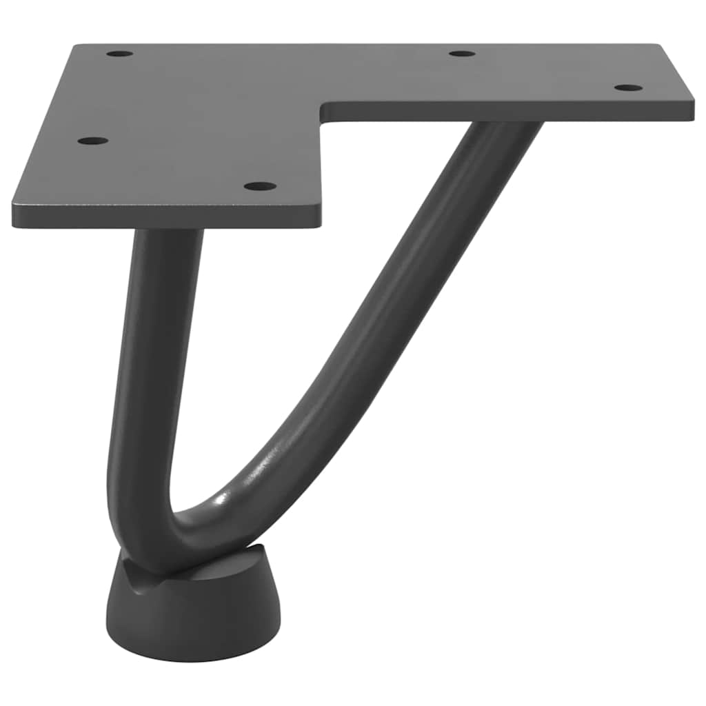 Pieds de table en forme d'épingle à cheveux 4 pcs anthracite