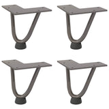 Hairpin table legs 10 cm solid steel