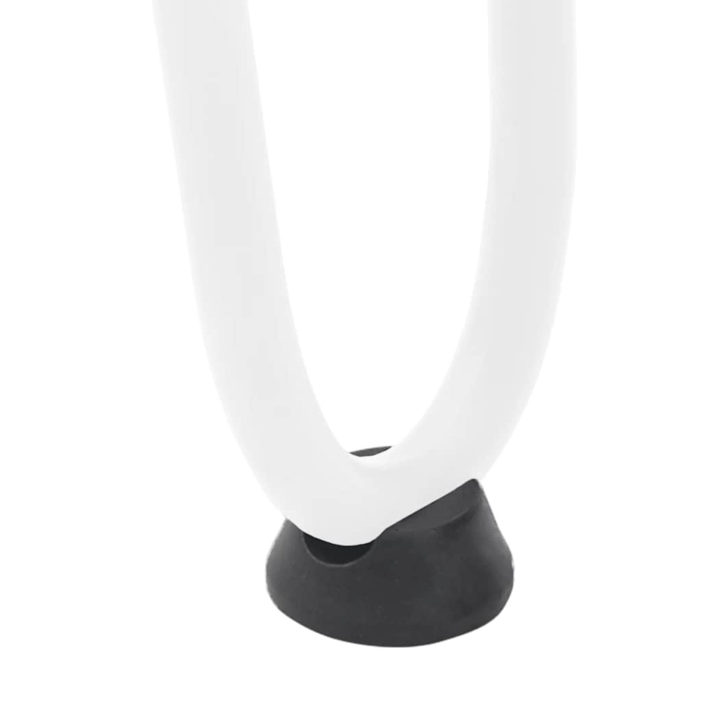 Pieds de table en forme d'épingle à cheveux 4 pcs blanc 20 cm