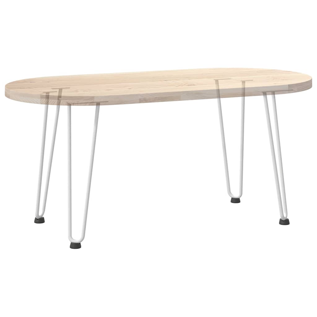 Pieds de table en forme d'épingle à cheveux 4 pcs blanc 42 cm