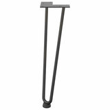 Pieds de table en forme d'épingle à cheveux 4 pcs anthracite