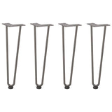 Hairpin table legs 42 cm solid steel