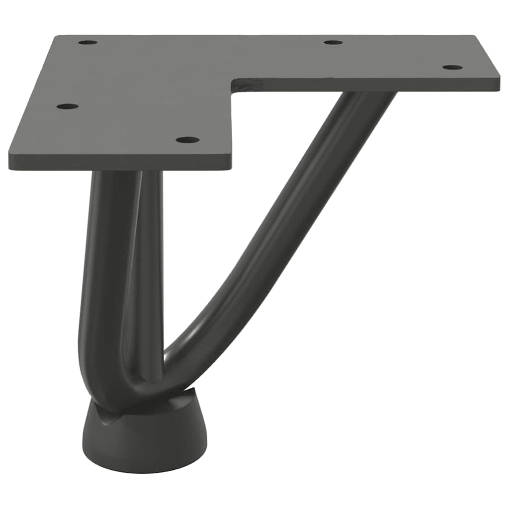 Pieds de table en forme d'épingle à cheveux 4 pcs anthracite