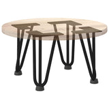 Pieds de table en forme d'épingle à cheveux 4 pcs noir 20 cm