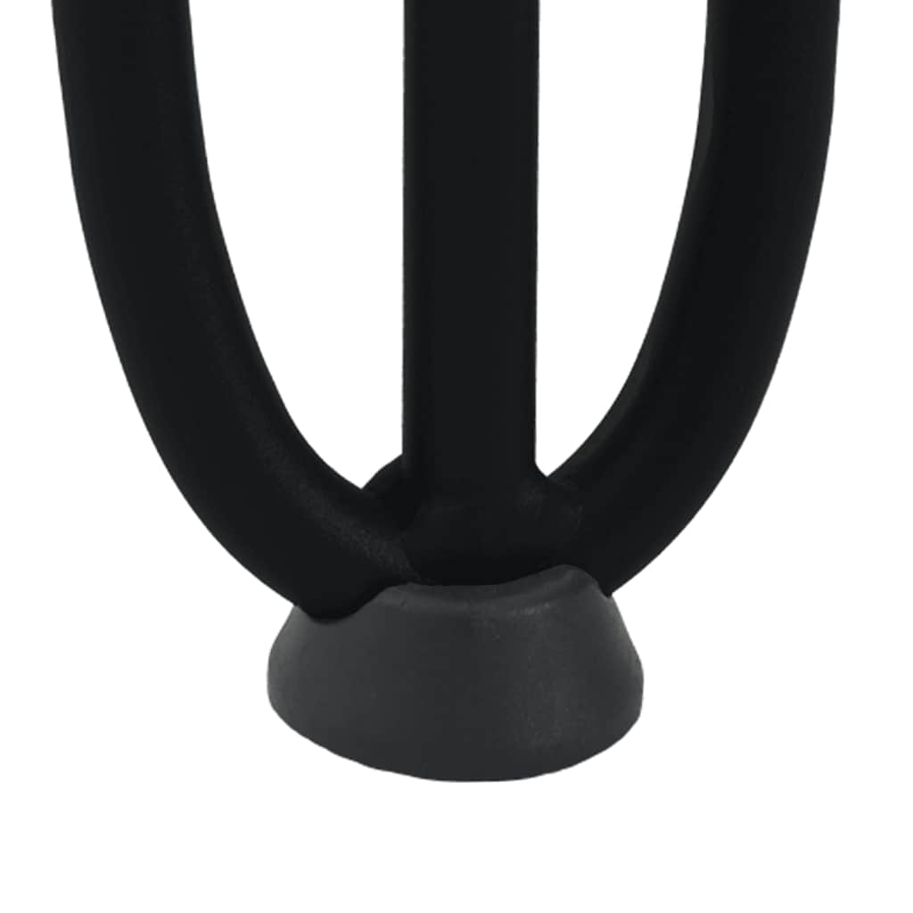 Pieds de table en forme d'épingle à cheveux 4 pcs noir 20 cm