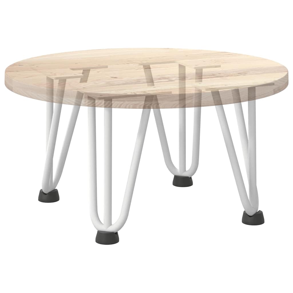 Pieds de table en forme d'épingle à cheveux 4 pcs blanc 20 cm