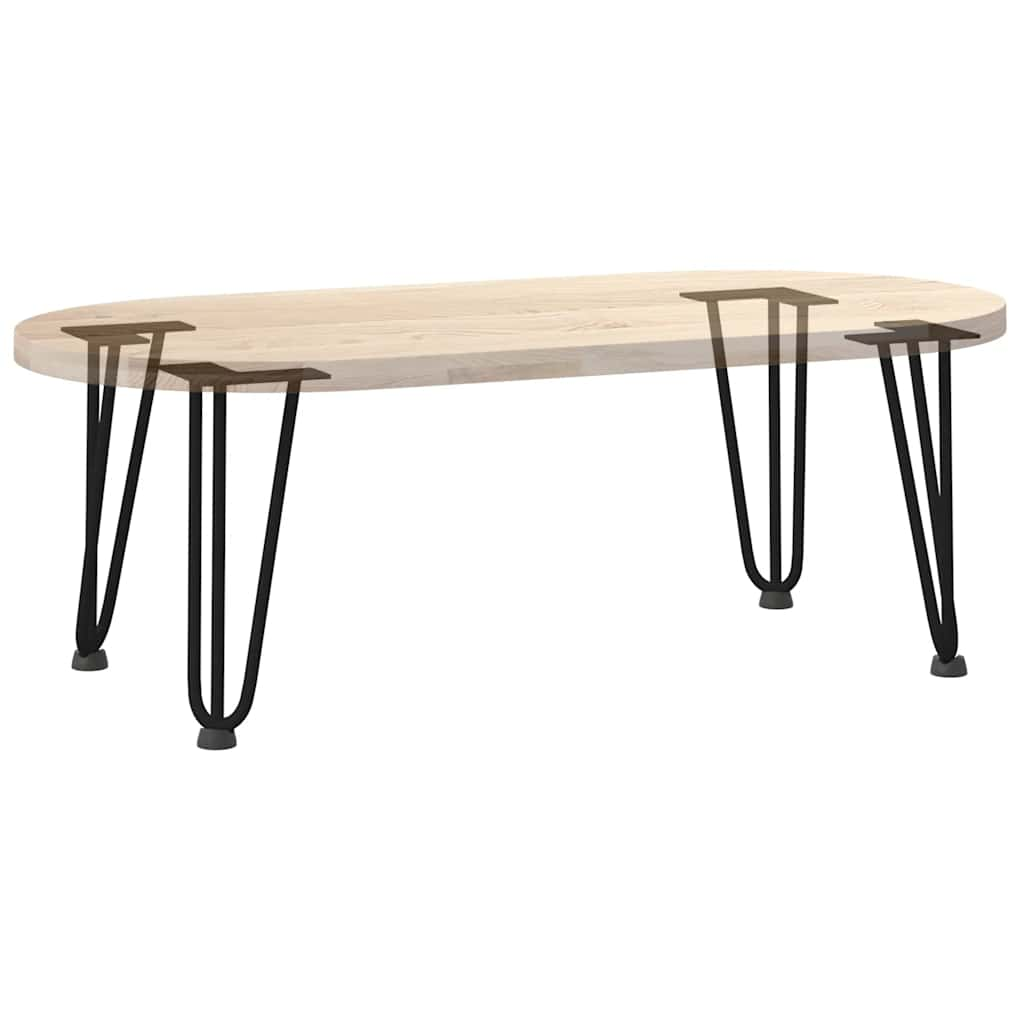 Pieds de table en forme d'épingle à cheveux 4 pcs noir 30 cm