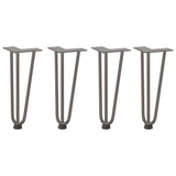 Hairpin table legs 30 cm solid steel