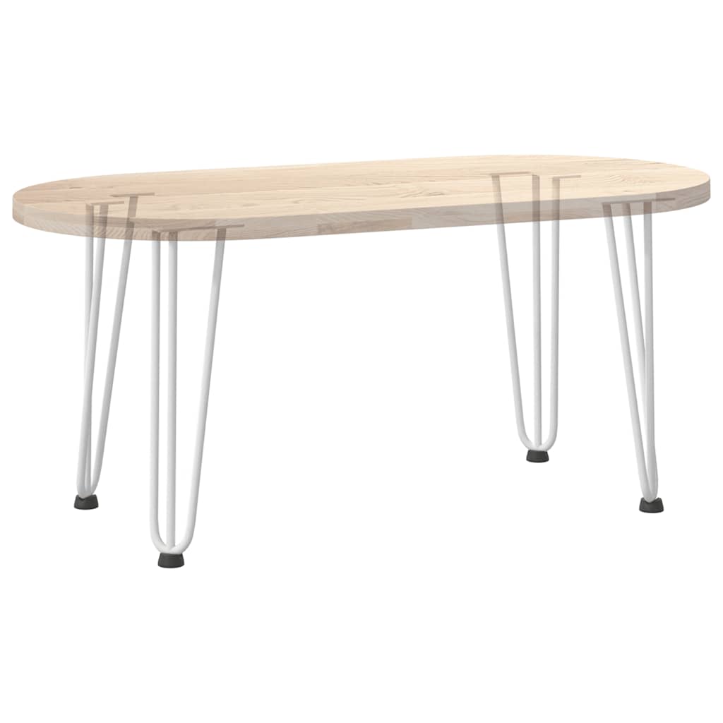 Pieds de table en forme d'épingle à cheveux 4 pcs blanc 42 cm