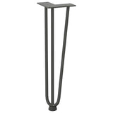 Pieds de table en forme d'épingle à cheveux 4 pcs anthracite