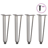 Hairpin table legs 42 cm solid steel