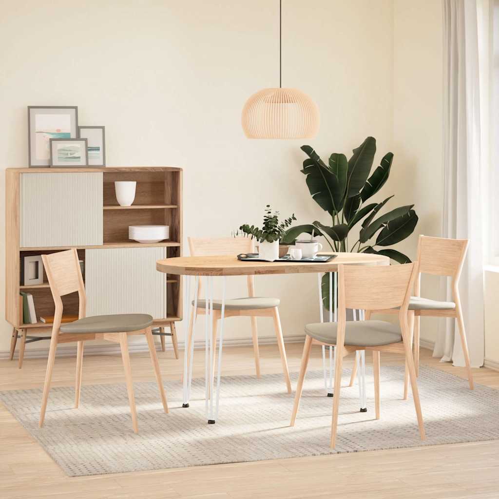 Pieds de table en forme d'épingle à cheveux 4 pcs blanc 72 cm