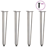 Hairpin Table Legs 72cm Solid Steel