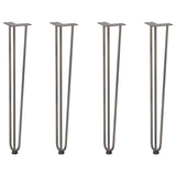 Hairpin Table Legs 72cm Solid Steel