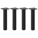 Coffee table legs 4 pcs black 30-32 cm steel