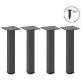 Pieds de table basse 4 pcs anthracite 30-32 cm acier