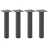 Pieds de table basse 4 pcs anthracite 30-32 cm acier