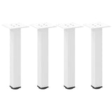 Pieds de table basse 4 pcs blanc 42-44 cm acier