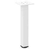 Pieds de table basse 4 pcs blanc 42-44 cm acier