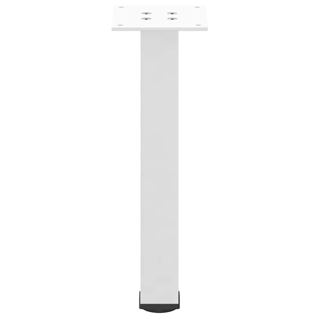 Pieds de table basse 4 pcs blanc 42-44 cm acier