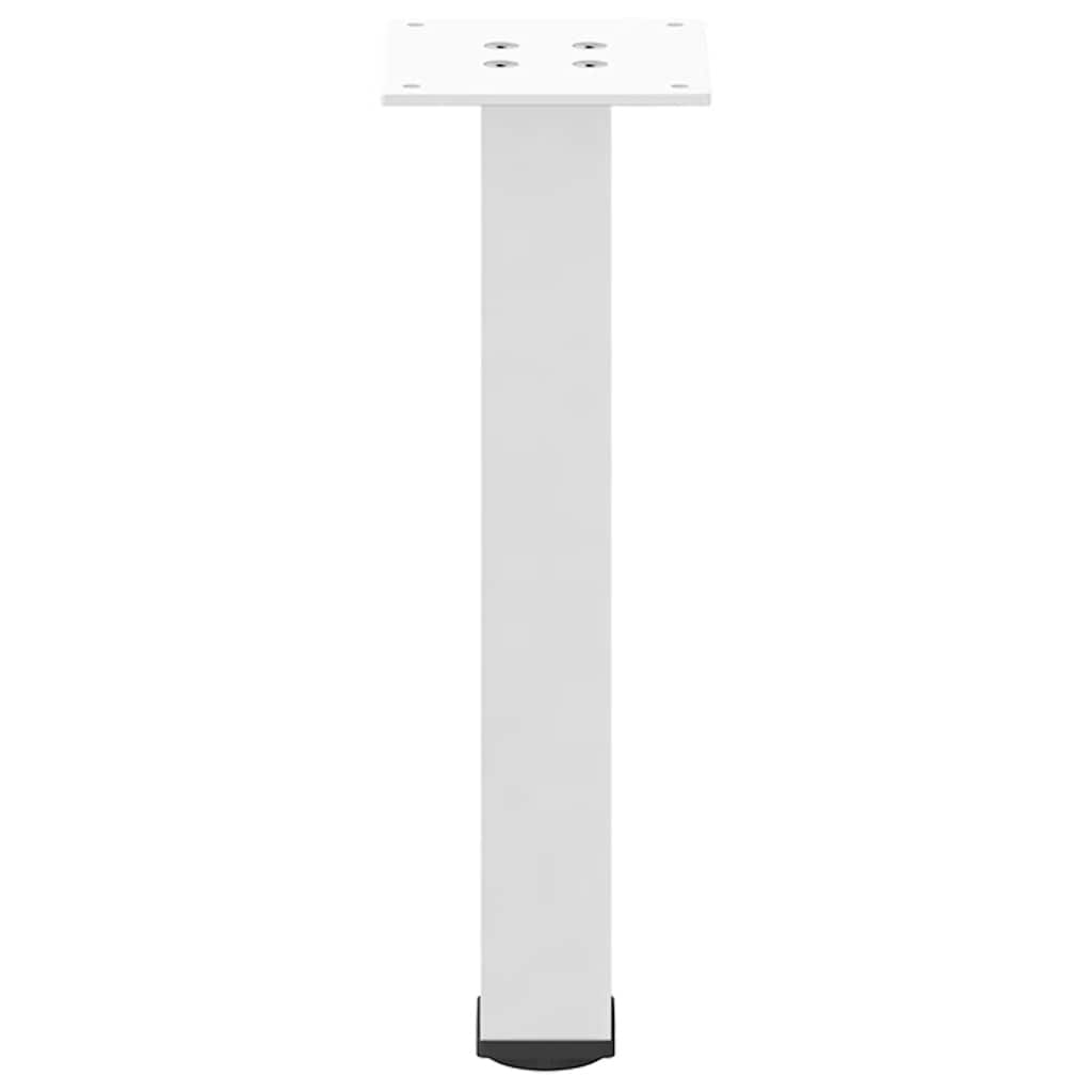 Pieds de table basse 4 pcs blanc 42-44 cm acier