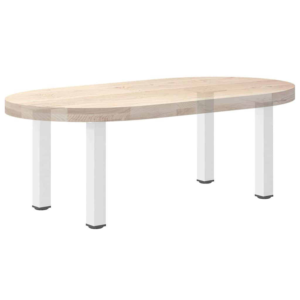 Pieds de table basse 4 pcs blanc 42-44 cm acier