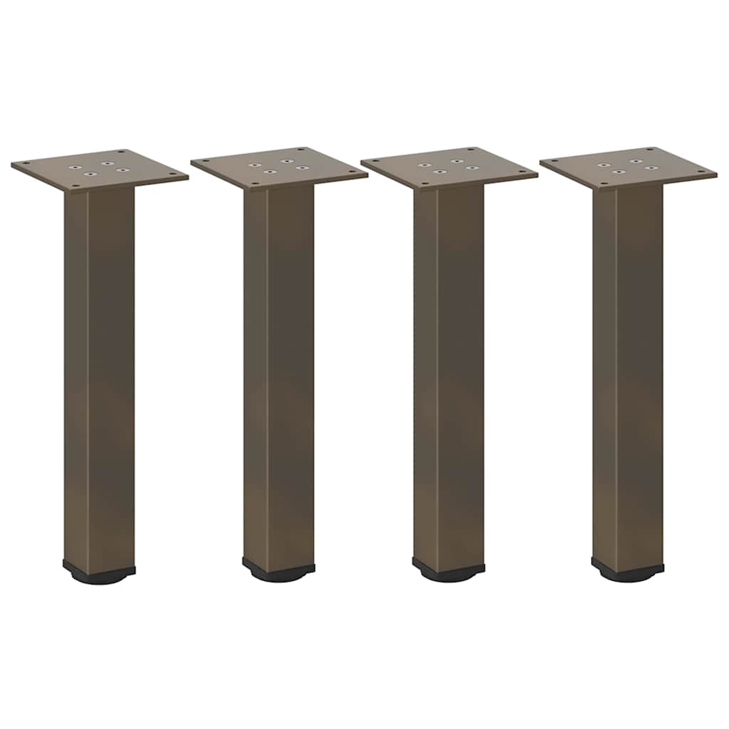 Coffee table legs natural steel 4 pcs 42-44 cm steel