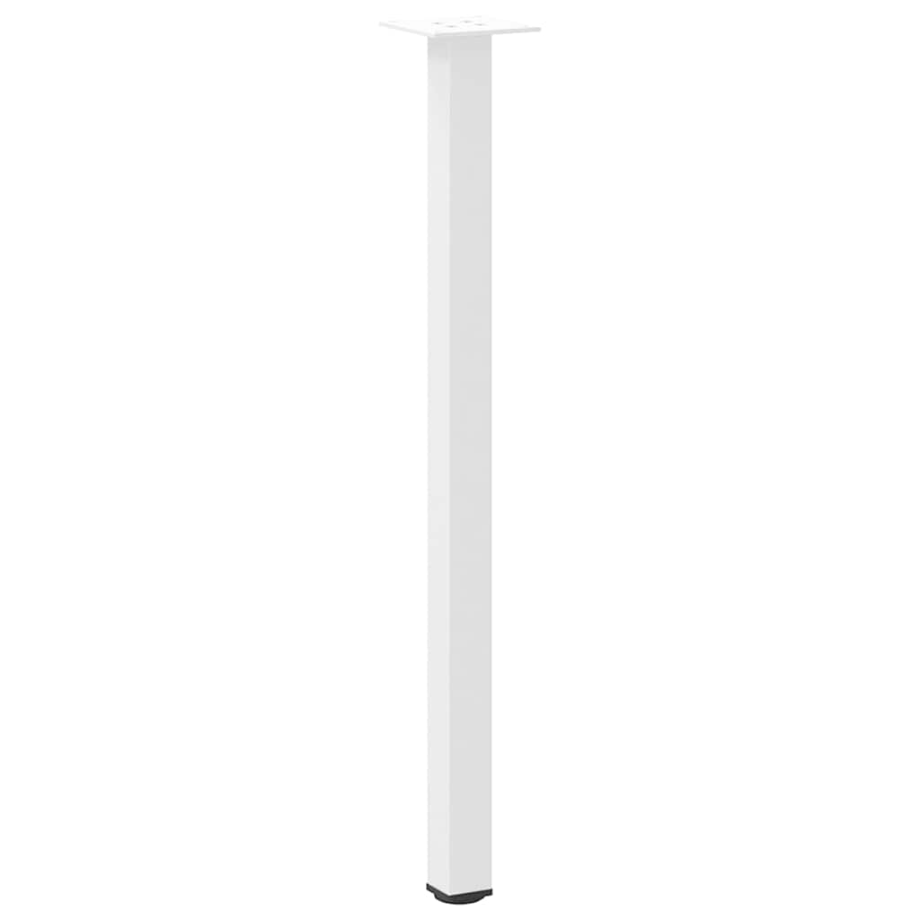 Pieds de table basse 4 pcs blanc 72-74 cm acier