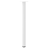 Pieds de table basse 4 pcs blanc 72-74 cm acier