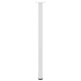 Pieds de table basse 4 pcs blanc 72-74 cm acier