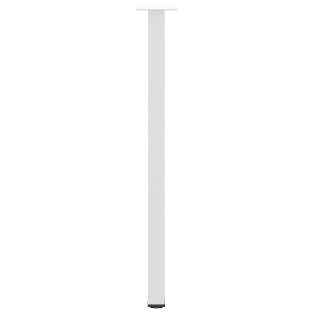 Pieds de table basse 4 pcs blanc 72-74 cm acier