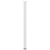 Pieds de table basse 4 pcs blanc 72-74 cm acier