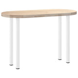 Pieds de table basse 4 pcs blanc 72-74 cm acier