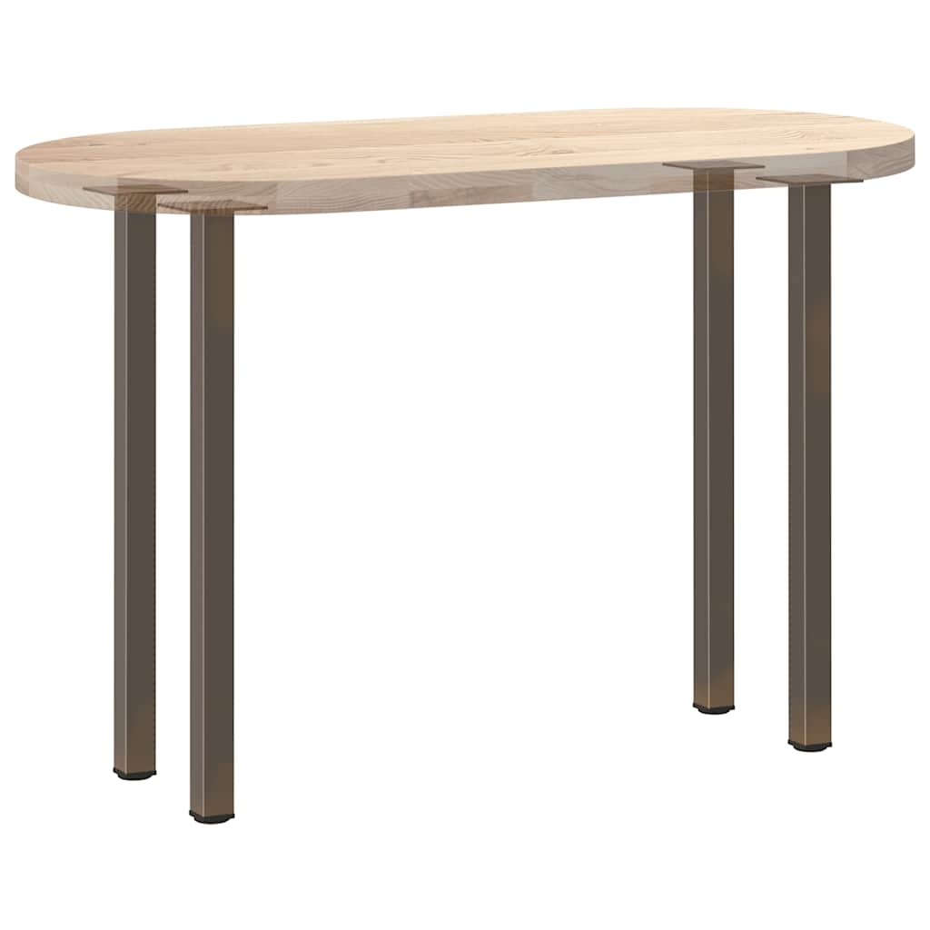 Pieds de table basse acier naturel 4 pcs 72-74 cm acier