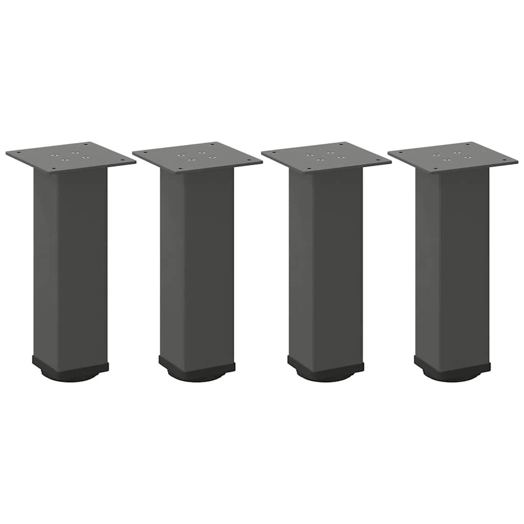 Pieds de table basse 4 pcs anthracite 30-32 cm acier