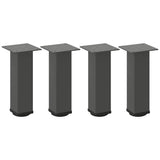 Pieds de table basse 4 pcs anthracite 30-32 cm acier