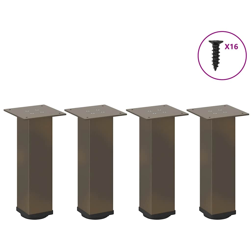 Coffee table legs natural steel 4 pcs 30-32 cm steel