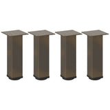 Coffee table legs natural steel 4 pcs 30-32 cm steel