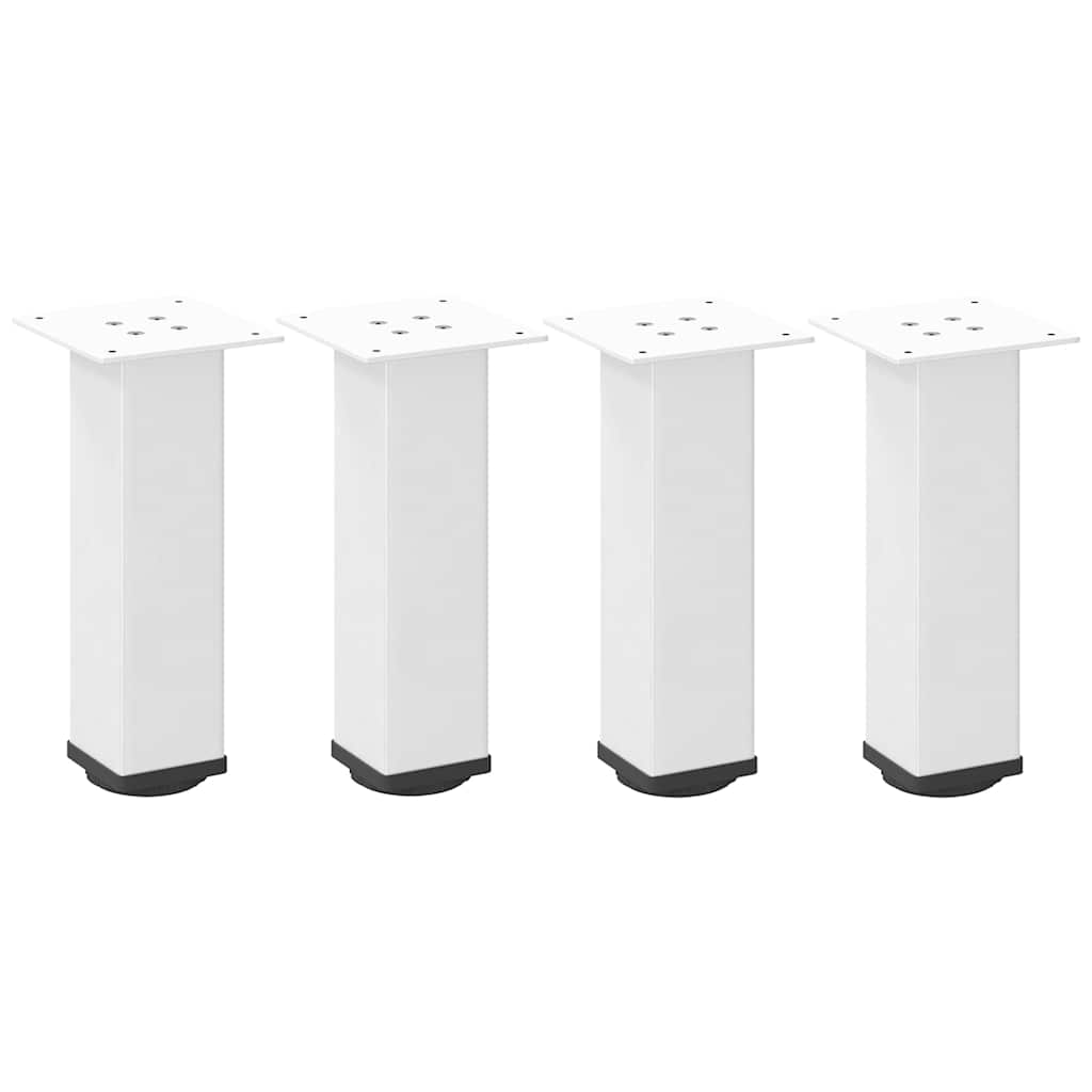 Pieds de table basse 4 pcs blanc 42-44 cm acier