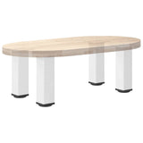 Pieds de table basse 4 pcs blanc 42-44 cm acier