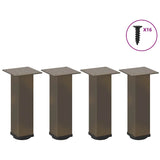 Coffee table legs natural steel 4 pcs 42-44 cm steel