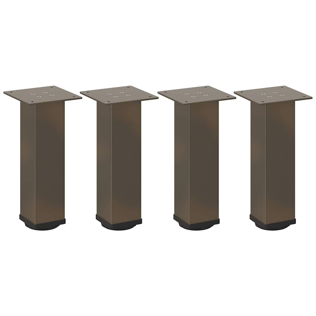 Coffee table legs natural steel 4 pcs 42-44 cm steel