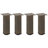 Coffee table legs natural steel 4 pcs 42-44 cm steel