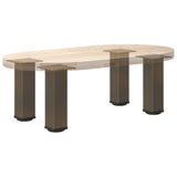 Coffee table legs natural steel 4 pcs 42-44 cm steel