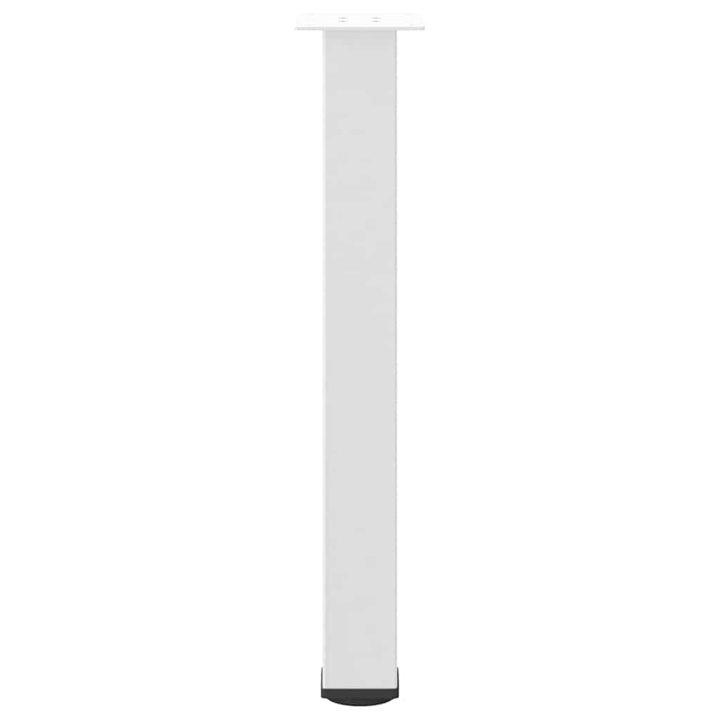 Pieds de table basse 4 pcs blanc 72-74 cm acier