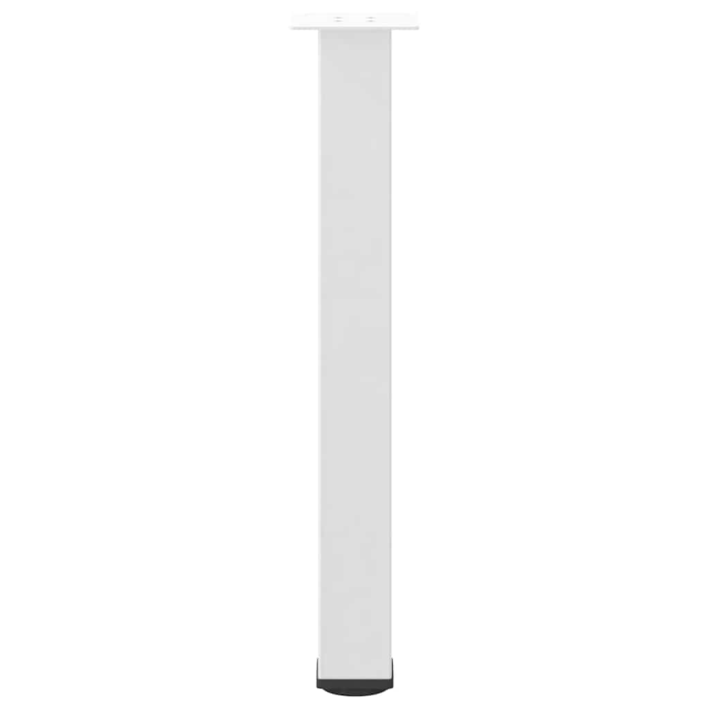 Pieds de table basse 4 pcs blanc 72-74 cm acier