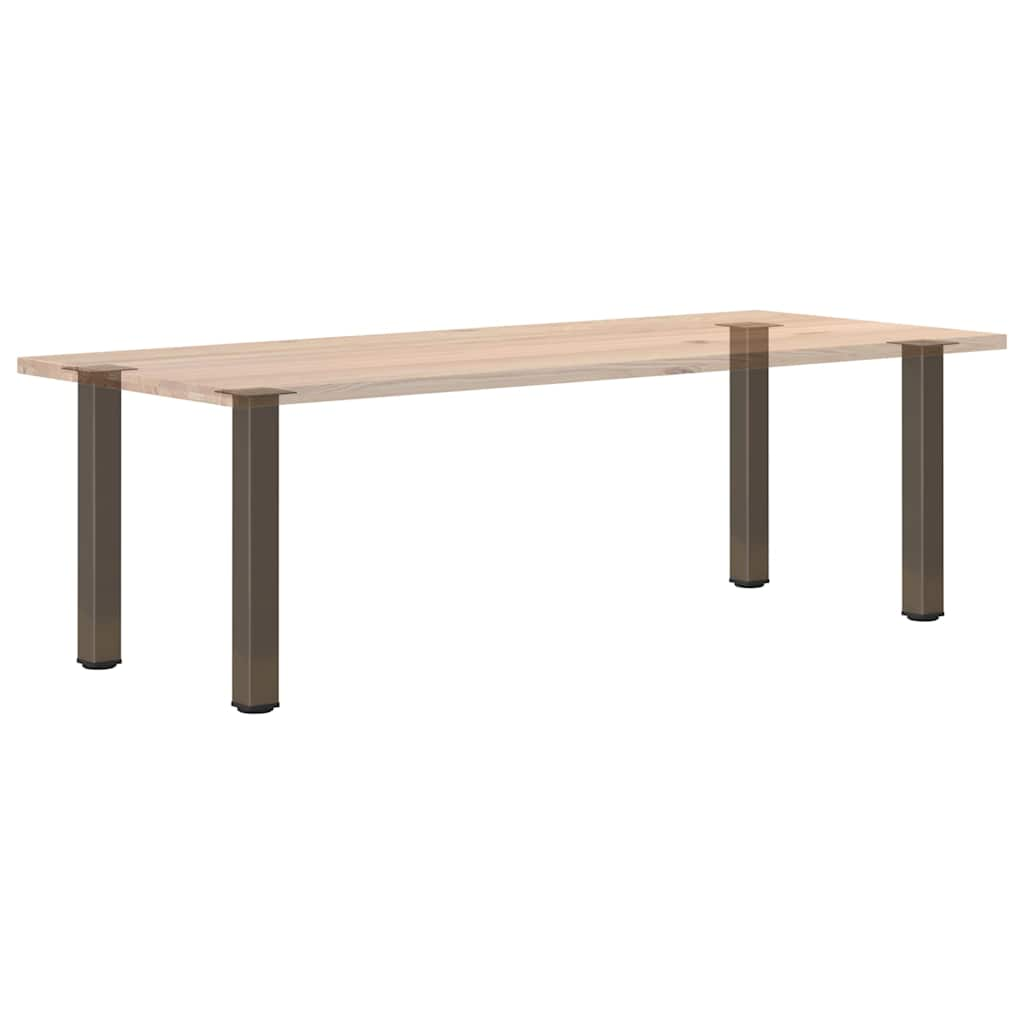 Pieds de table basse acier naturel 4 pcs 72-74 cm acier