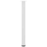 Pieds de table basse 4 pcs blanc 90-92 cm acier