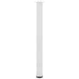 Pieds de table basse 4 pcs blanc 90-92 cm acier