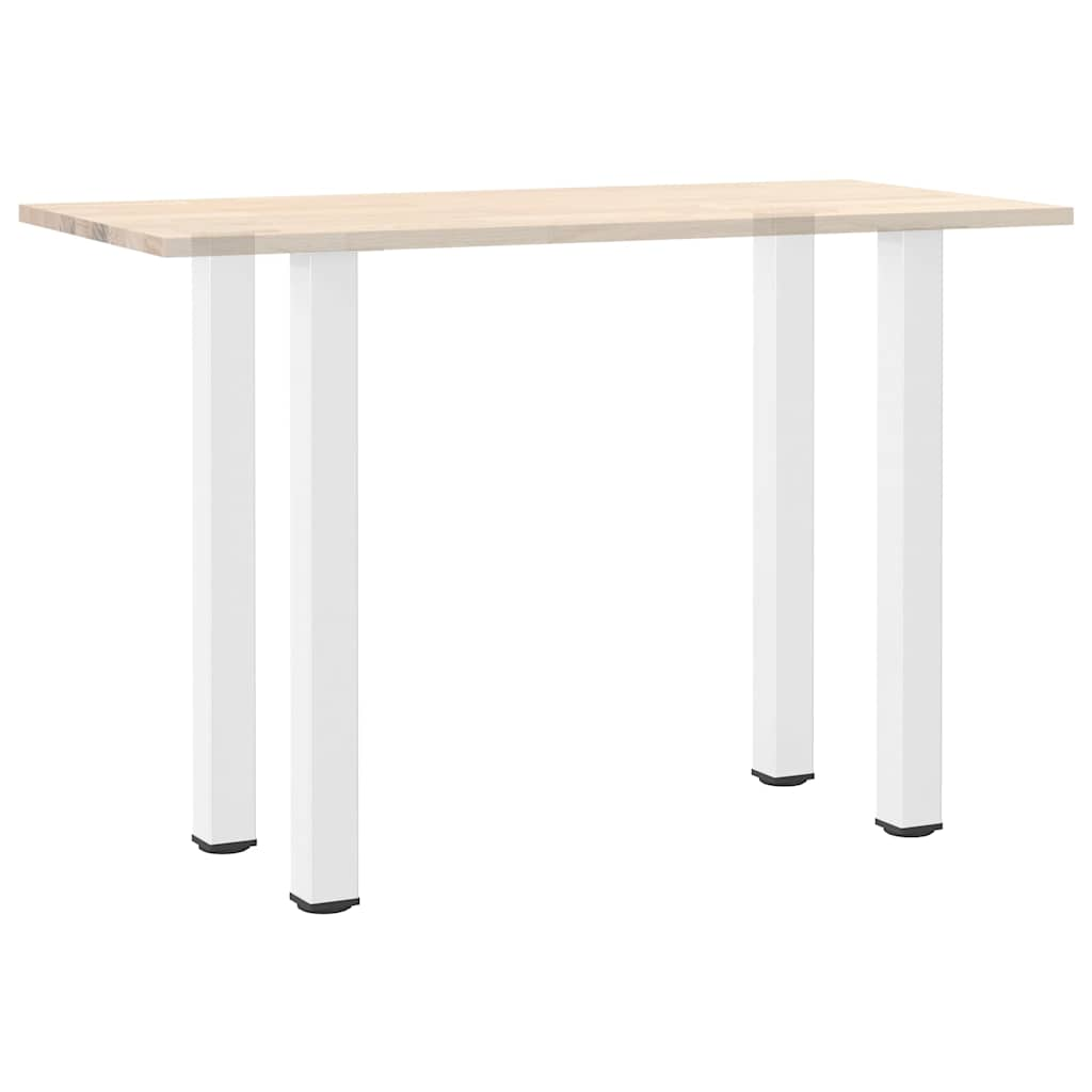 Pieds de table basse 4 pcs blanc 90-92 cm acier